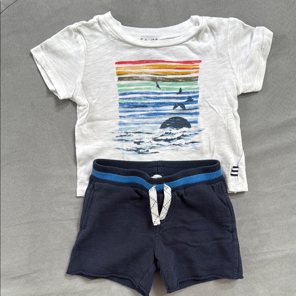 SPLENDID Tee/Shorts Set (18-24 months)
